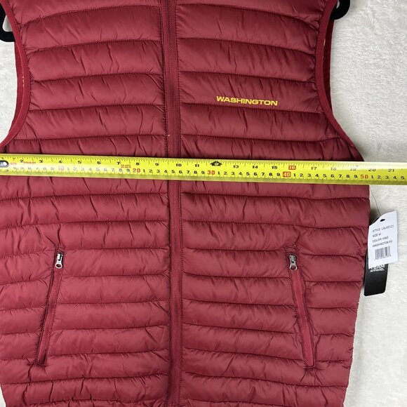 Washington Football Team NFL Team Apparel Full Zip Puffer Vest Size Medium - Picture 7 of 11